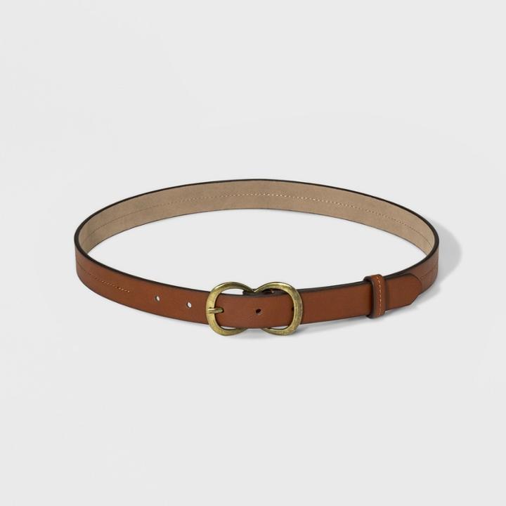 Women's Stitch Down Center Belt - Universal Thread Brown