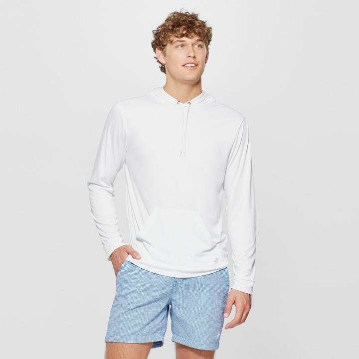 Trunks Surf & Swim Co. Men's Trunks Surf & Swim Co Swim Hoodie Swim Shorts - White
