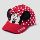 Toddler Girls' Mickey Mouse & Friends Minnie Mouse Polka Dot Baseball Hat - Red