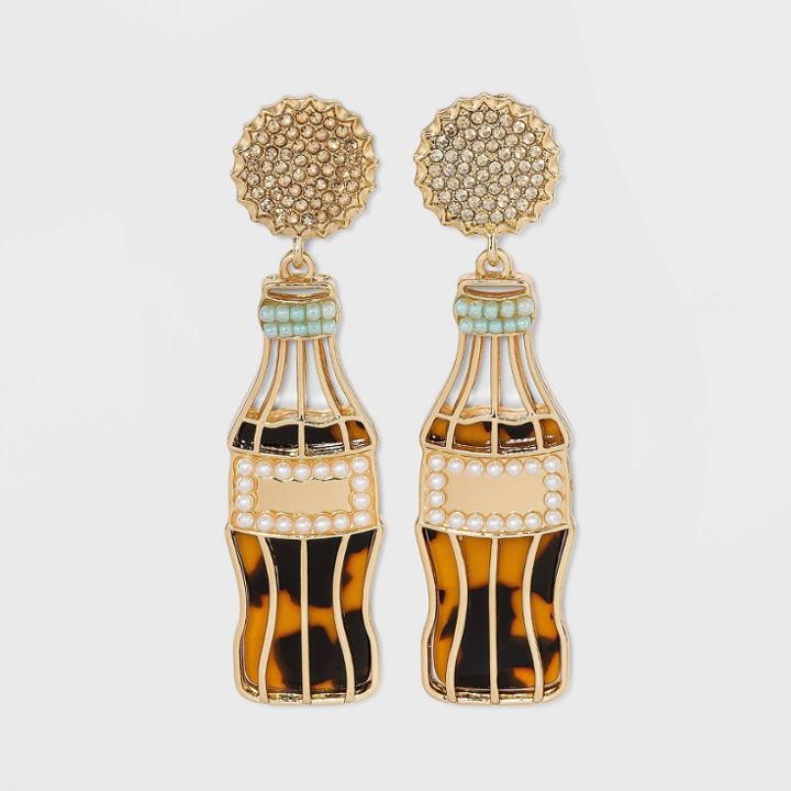 Sugarfix By Baublebar Soda Bottle Drop Earrings - Brown