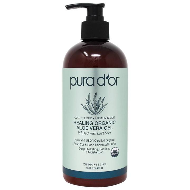 Pura D'or Healing Organic Aloe Vera Gel - Lavender