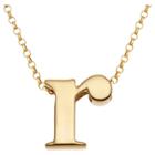Target Women's Sterling Silver 'r' Initial Charm Pendant - Gold, R
