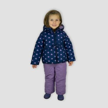 Toddler Girls' Heart Print Top And Bottom Set - Just One You Made By Carter's Navy/purple