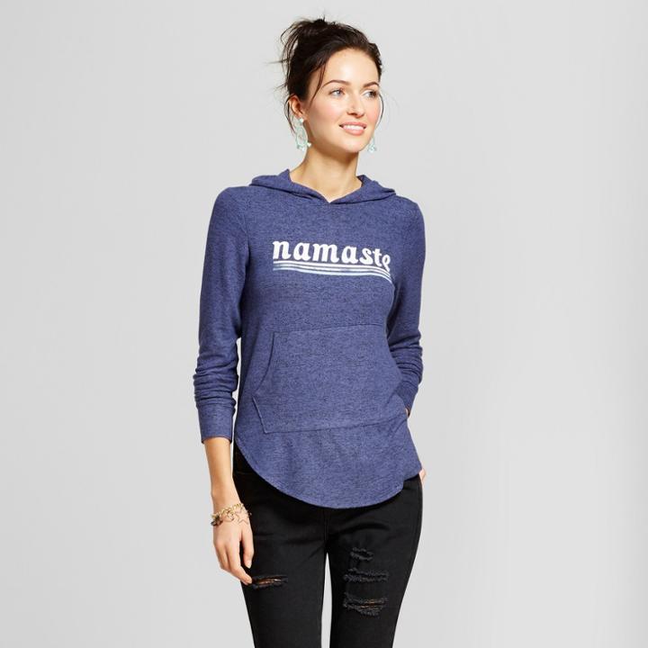 Women's Namaste Long Sleeve Graphic Sweatshirt - Grayson Threads (juniors') Blue