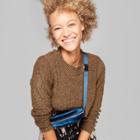 Women's Cropped Long Sleeve High-low Pullover - Wild Fable Olive (green)
