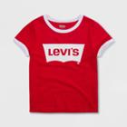 Levi's Girls' Short Sleeve Graphic T-shirt - Red