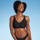 Women's V-neck Racerback Bikini Top - All In Motion Black D/dd Cup