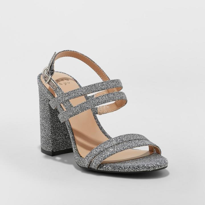 Women's Estella Strappy Stiletto Heeled Sandal Pumps - A New Day