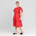 Women's Plus Size V-back Midi Dress - Who What Wear Red