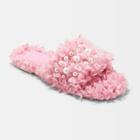 Women's Adrienne Slip-on Embellished Slide Slippers - A New Day Pink