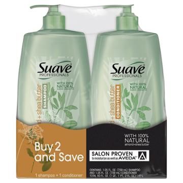 Suave Professionals Almond And Shea Butter Shampoo And Conditioner