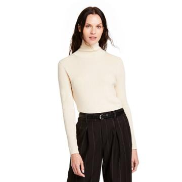 Women's Turtleneck Back Button Sweater - Nili Lotan X Target Ivory Xxs