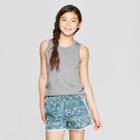 Girls' Mesh Pleat Performance Tank - C9 Champion Gray Heather