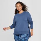 Target Women's Plus Size Cozy Layering Sweatshirt - Joylab Dark Denim Blue
