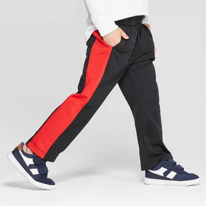 Toddler Boys' Athletic Pull-on Pants - Cat & Jack Black