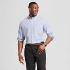 Men's Tall Standard Fit Northrop Long Sleeve Button-down Shirt - Goodfellow & Co Amparo Blue