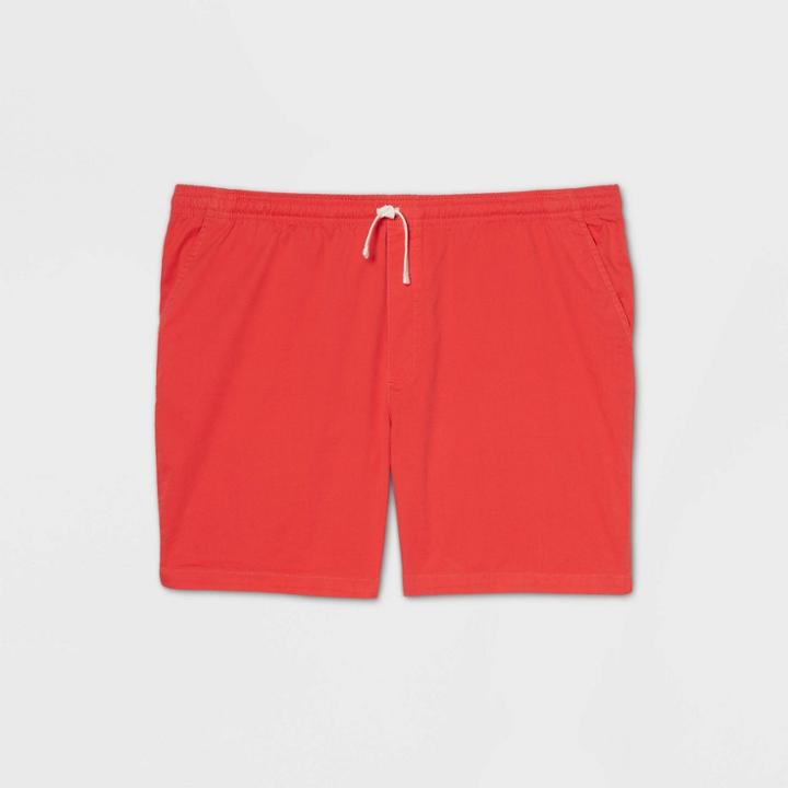 Men's Big & Tall 8 Pull-on Shorts - Goodfellow & Co Orange