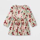 Toddler Girls' Floral Long Sleeve Dress - Just One You Made By Carter's White