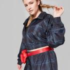 Women's Plus Size Plaid Zip-up Windbreaker Jacket - Wild Fable Black