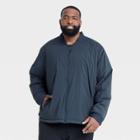 Men's Big & Tall Lightweight Insulated Shirt Jacket With 3m Thinsulate Insulation - All In Motion Navy
