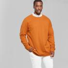 Men's Big & Tall Long Sleeve Light Weight Drop Shoulder Crew Neck Sweatshirt - Original Use Copper Ore