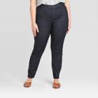 Women's Plus Size High-rise Skinny Jeans - Universal Thread Rinse 14w, Women's, Blue