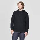 Men's Big & Tall Regular Fit Ultra-soft Fleece Hooded Pullover Sweatshirt - Goodfellow & Co Black