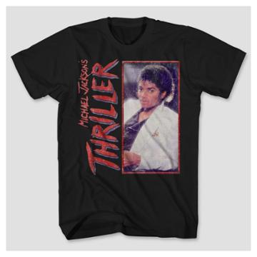 Men's Michael Jackson Thriller Short Sleeve Graphic T-shirt - Black