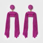 Sugarfix By Baublebar Beaded Tassel Drop Earrings - Purple, Girl's