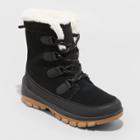 Women's Corie Wide Width Winter Boots - Universal Thread Black