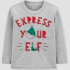 Toddler 'express Your Elf' Christmas T-shirt - Just One You Made By Carter's Gray