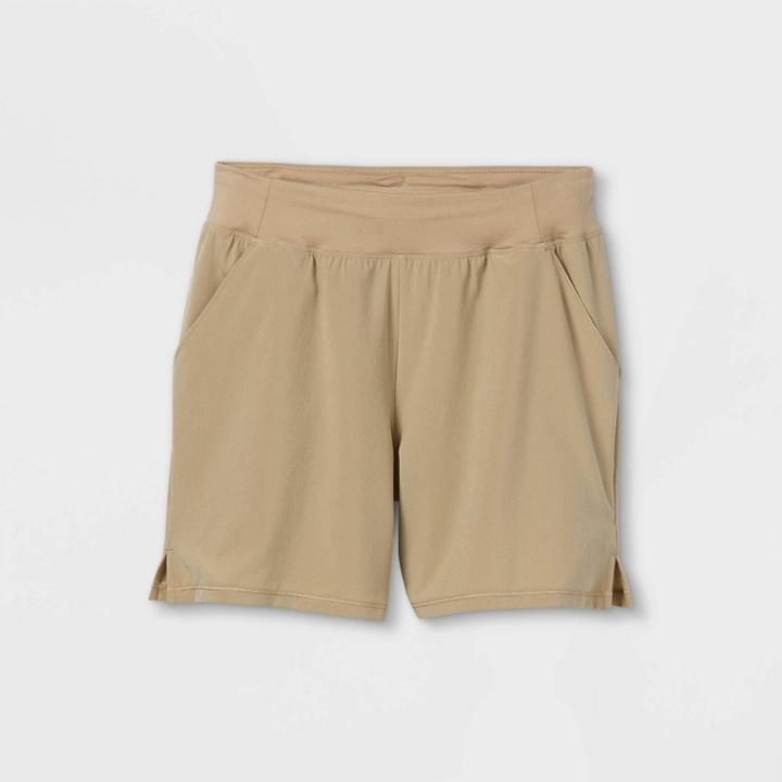 Girls' Performance Uniform Shorts - All In Motion Khaki