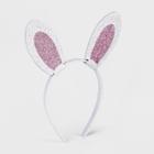 Toddler Girls' Glitter Bunny Ear Headband - Cat & Jack White