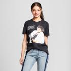 Mighty Fine Women's Michael Jackson Thriller Album Cover Short Sleeve Crew Neck T-shirt (juniors') - Black