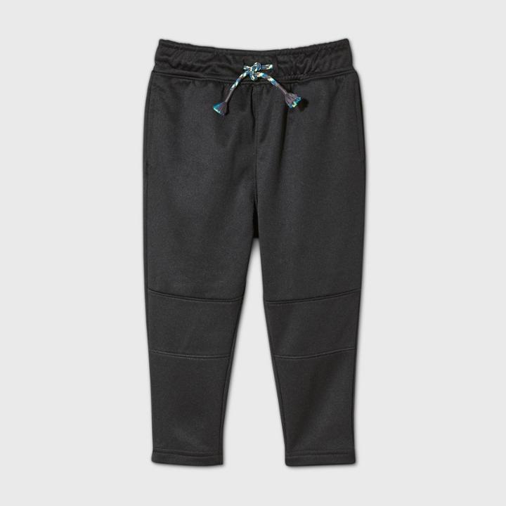 Toddler Boys' Tapered Pull-on Pants - Cat & Jack Black