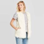 Women's Vest Jacket - Universal Thread Cream One Size, Women's, Beige