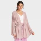 Women's Solid Duster - A New Day Pink