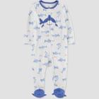 Baby Boys' Shark Footed Pajama - Just One You Made By Carter's Blue