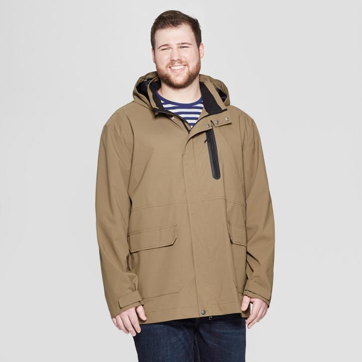 Men's Tall Lami Rain Coat - Goodfellow & Co Olive