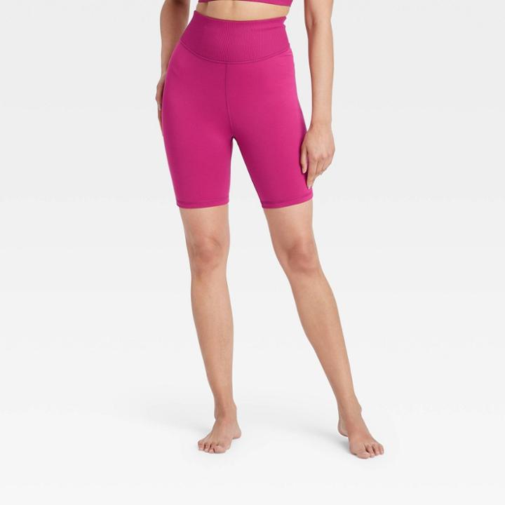 Women's Contour Flex Ultra High-rise Bike Shorts - All In Motion Cranberry