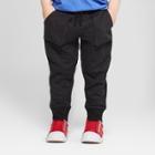 Toddler Boys' Jogger Pants With Pocket Seams - Cat & Jack Black