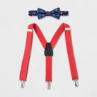 Boys' Emoji Bowtie & Suspender Set - Cat & Jack Navy (blue)