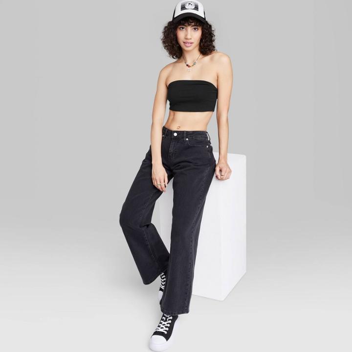Women's Tube Top - Wild Fable Black Xxs