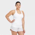 Women's Training Tank Top With Shelf Bra - All In Motion White
