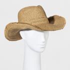 Women's Straw Cowboy Hat - Universal Thread Tan