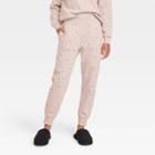 Women's Mid-rise Ankle Fleece Jogger Pants - A New Day Taupe