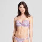 Women's Summer Lightly Lined Twist Front Halter Bikini Top - Shade & Shore Pastel Multi