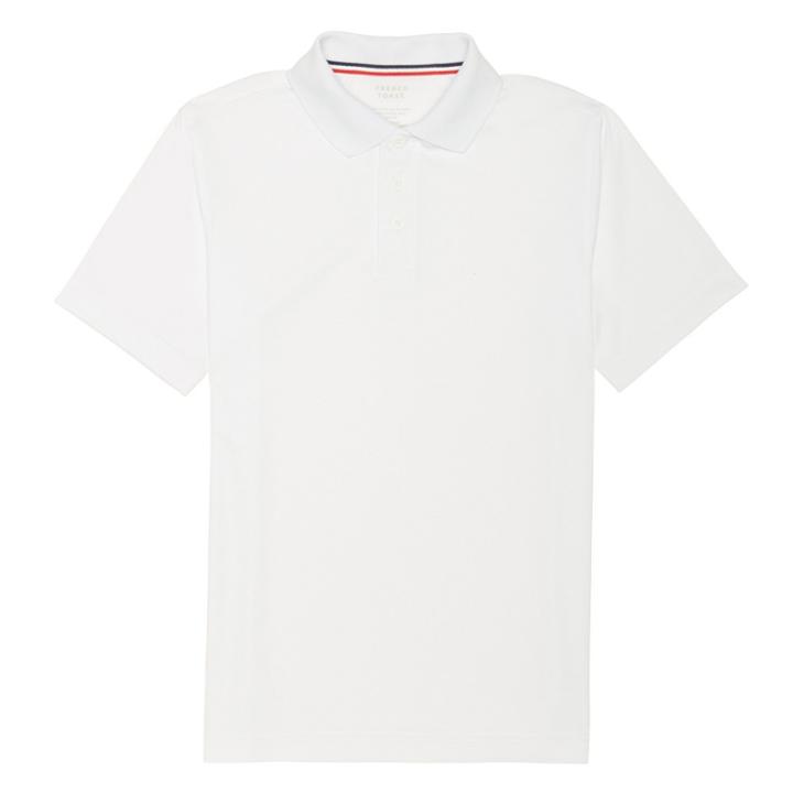 Boys' French Toast Shorts Sleeve Sport Polo Shirt - White
