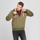 Men's Sherpa Hoodie Jacket - Goodfellow & Co Military Green