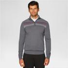 Jack Nicklaus Men's Quarter Zip Golf Sweater - Steel Heather